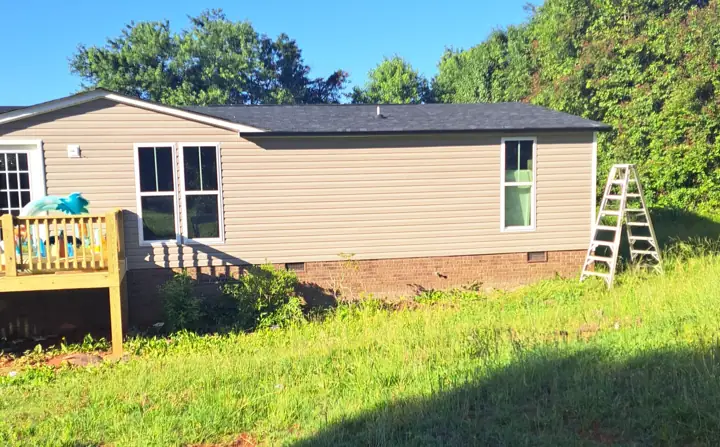 Black 5-inch Gutter 2x3 Downspouts Installing