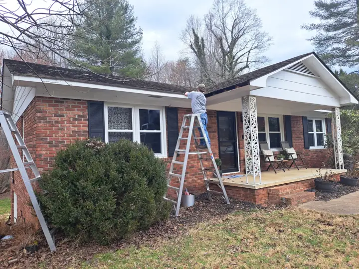 Fascia board preparation before gutter installation