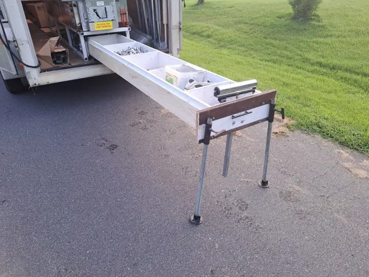 Equipment setup for 5-inch seamless gutter