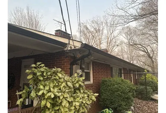 Black 6-inch Gutter Replacement 3x4 Downspouts Gutter Protection Glen Alpine NC