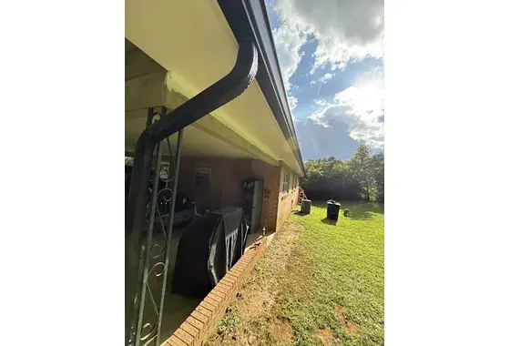 Black 6-inch Gutter Replacement 3x4 Downspouts