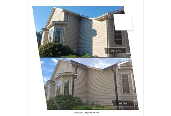 Black 6-inch Gutter Upgrade 3x4 Downspouts Granite Falls NC View 3