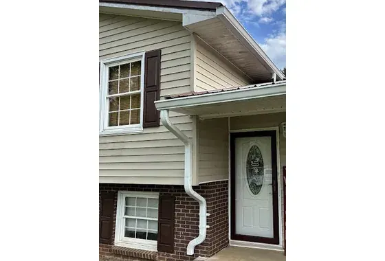 White 6-inch Gutter Upgrade 3x4 Downspouts Hydro Flo Leaf Guards Conover NC